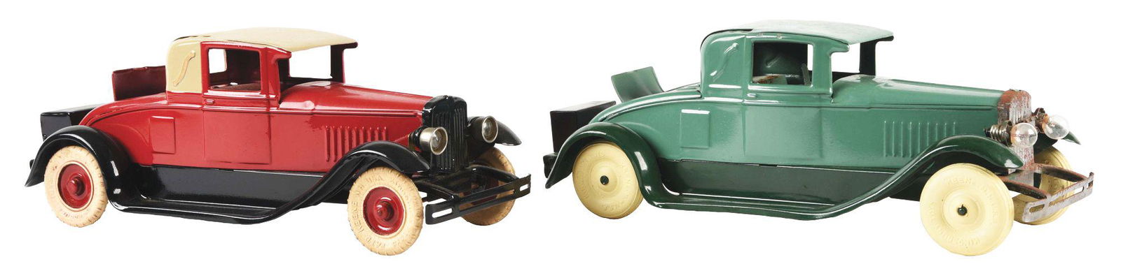 LOT OF 2: KINGSBURY CLOCKWORK ROADSTER TOY AUTOS. (1 of 2)