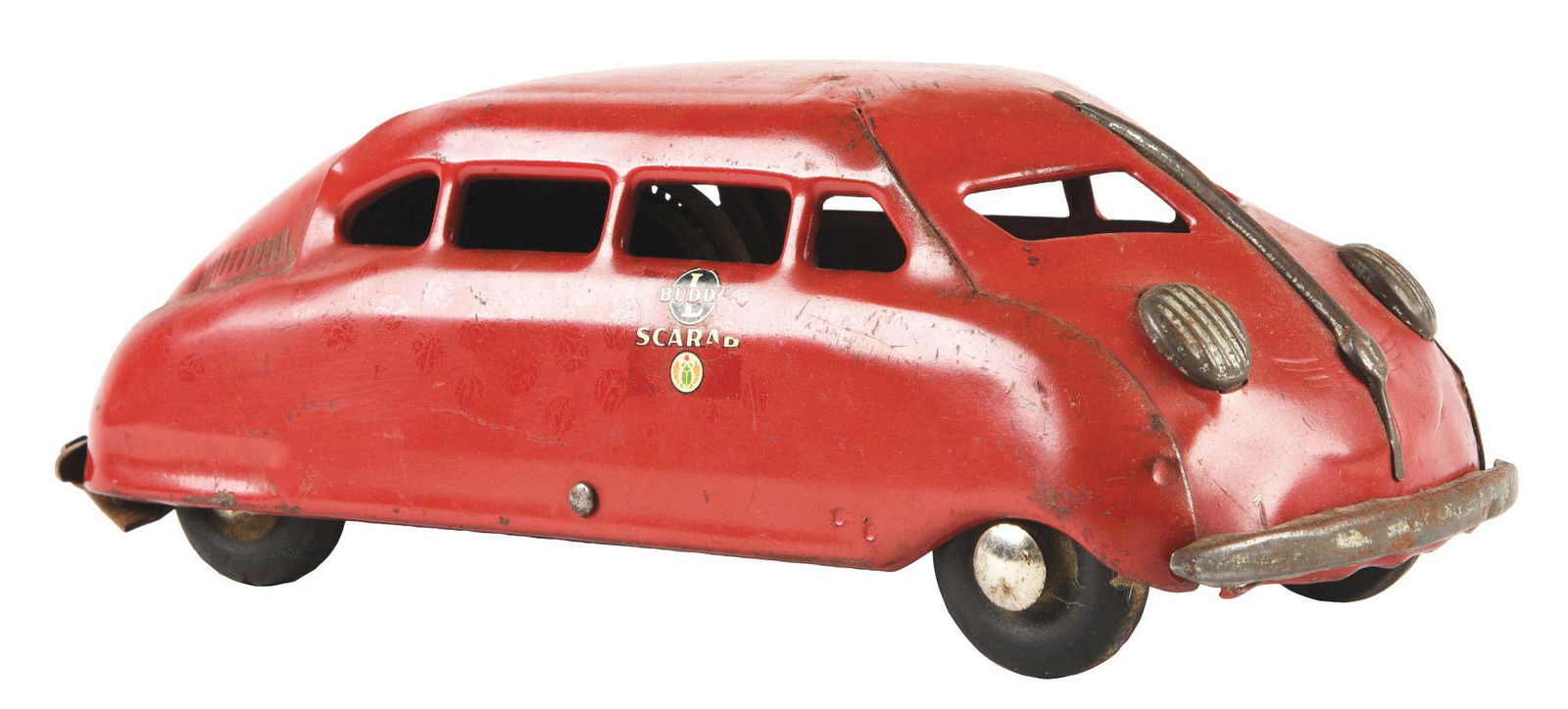 PRESSED STEEL BUDDY L SCARAB CAR. (1 of 3)