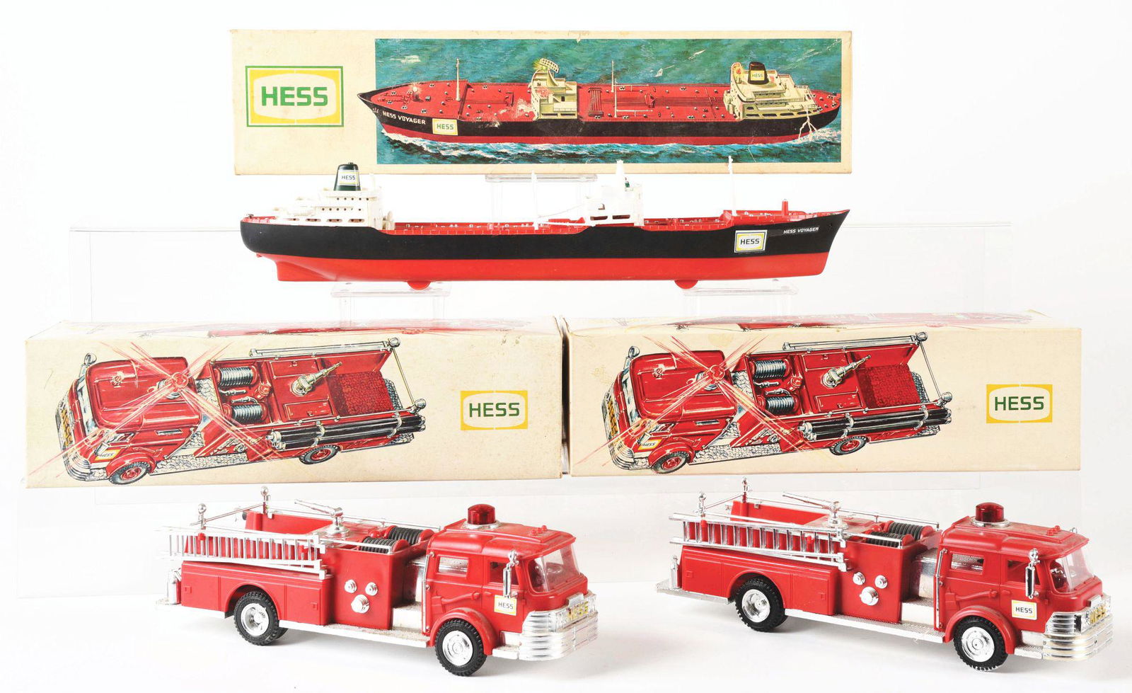LOT OF 3: EARLY SCARCE HESS VEHICLES IN ORIGINAL BOXES. (1 of 2)