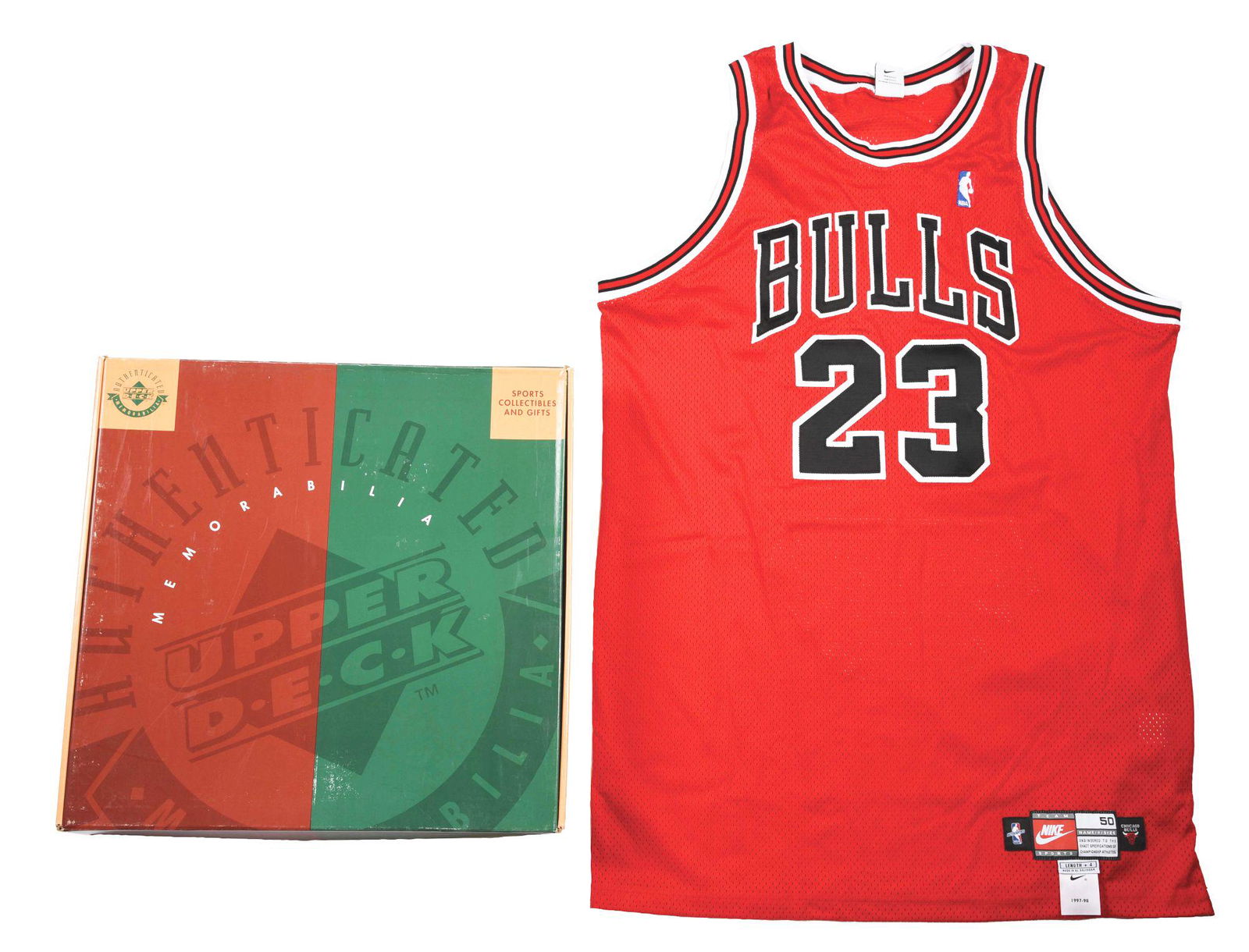 AUTOGRAPHED MICHAEL JORDAN NO. 23 CAREER ACHIEVEMENT (1 of 5)