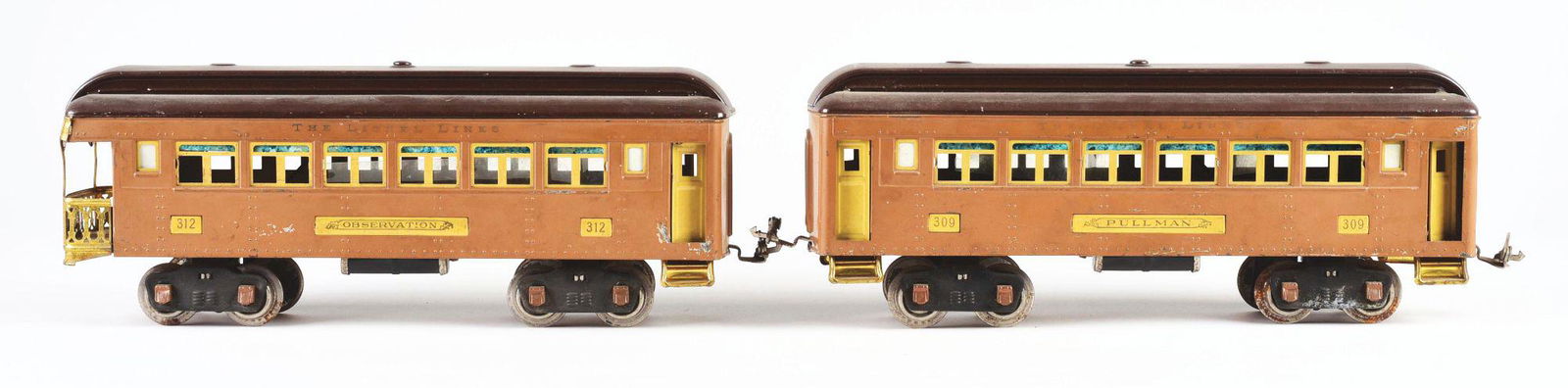 LOT OF 2: LIONEL PRE-WAR STANDARD GAUGE PASSENGER CARS (1 of 2)