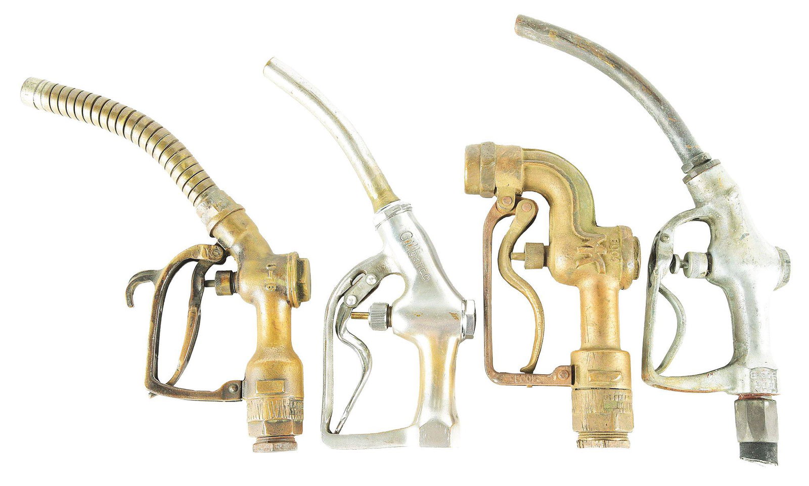 LOT OF 4: GAS PUMP NOZZLES. (1 of 3)