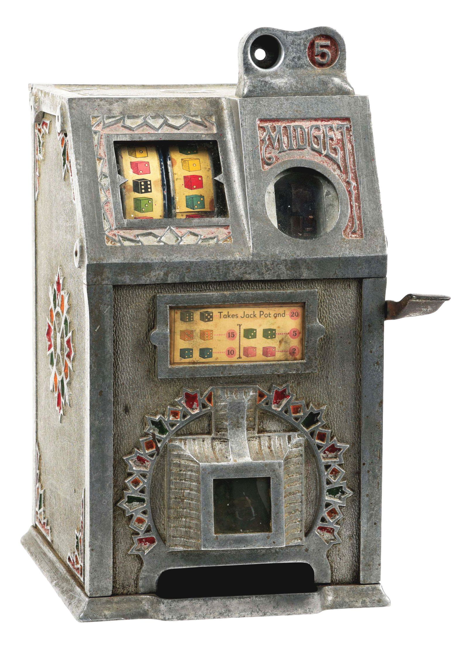 5¢ VENDET MFG. CO. MIDGET SLOT MACHINE. (1 of 10)