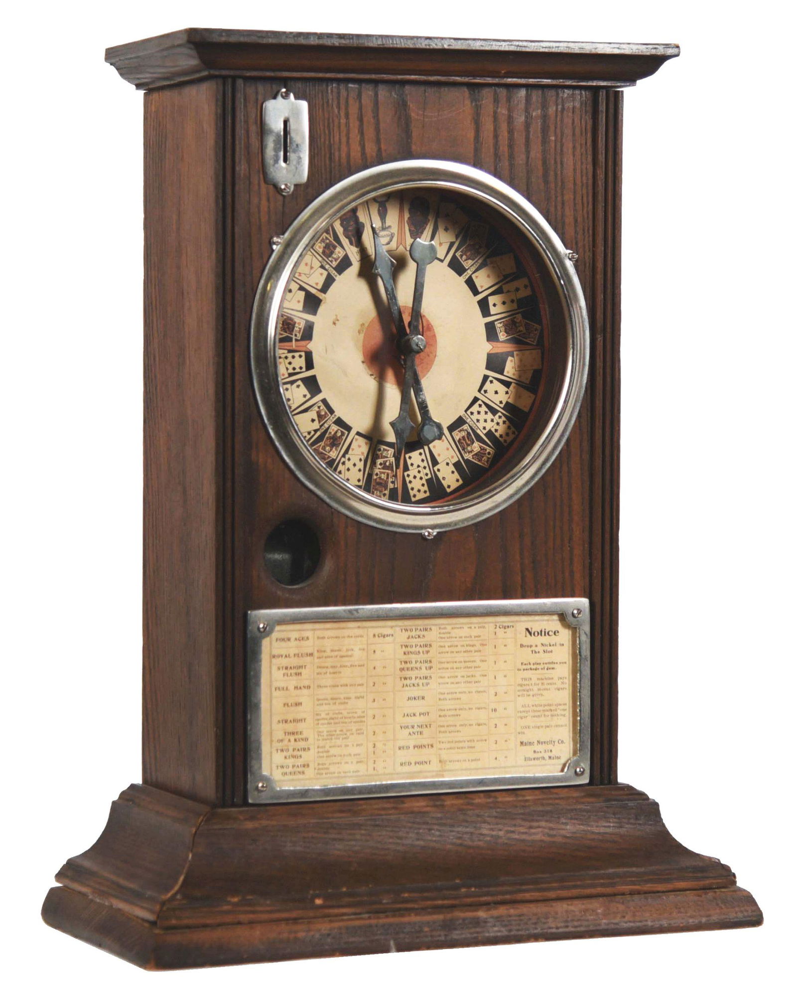 5¢ MAINE NOVELTY CO. CIGAR TRADE STIMULATOR. (1 of 5)