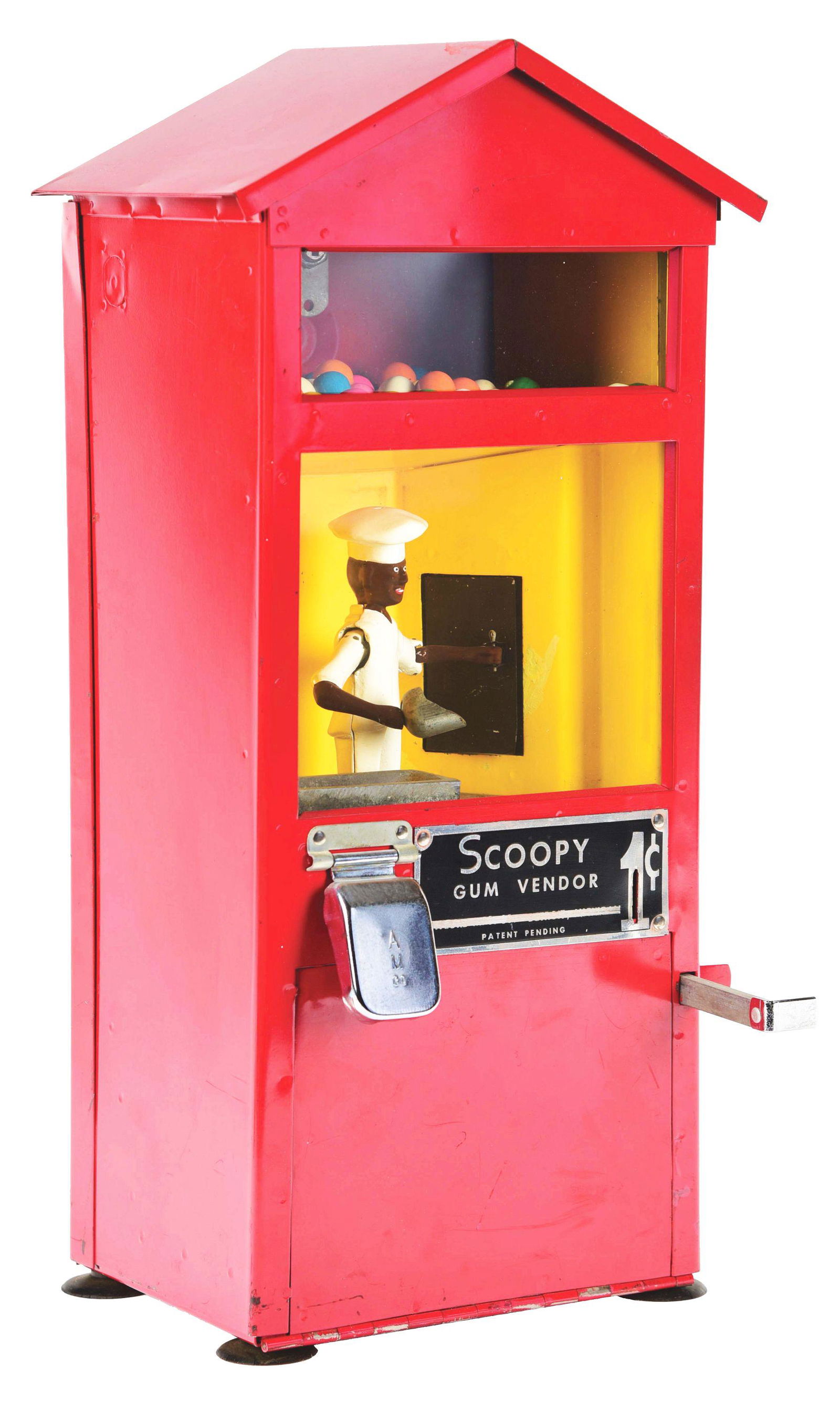 A.M. COMPANY SCOOPY VENDOR GUM MACHINE. (1 of 4)