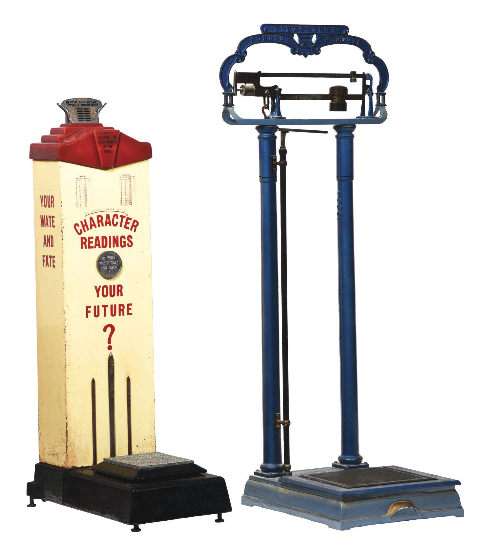 LOT OF 2: HOWE PITTSBURGH PUBLIC SCHOOL SCALE AND 1¢ (1 of 4)