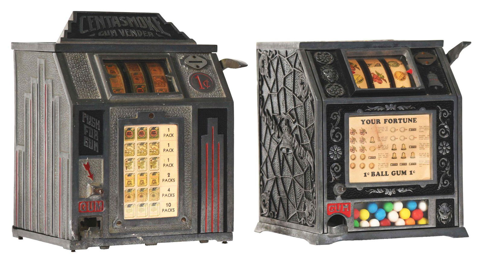 LOT OF 2: 1¢ PURITAN BABY VENDOR AND DAVAL CENT-A-SMOKE (1 of 5)