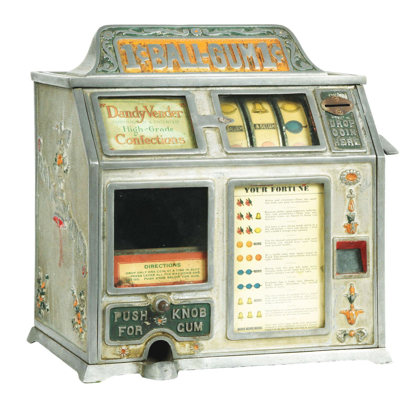1¢ GROETCHEN TOOL & MFG. CO. BALL-GUM "DANDY VENDER" (1 of 4)