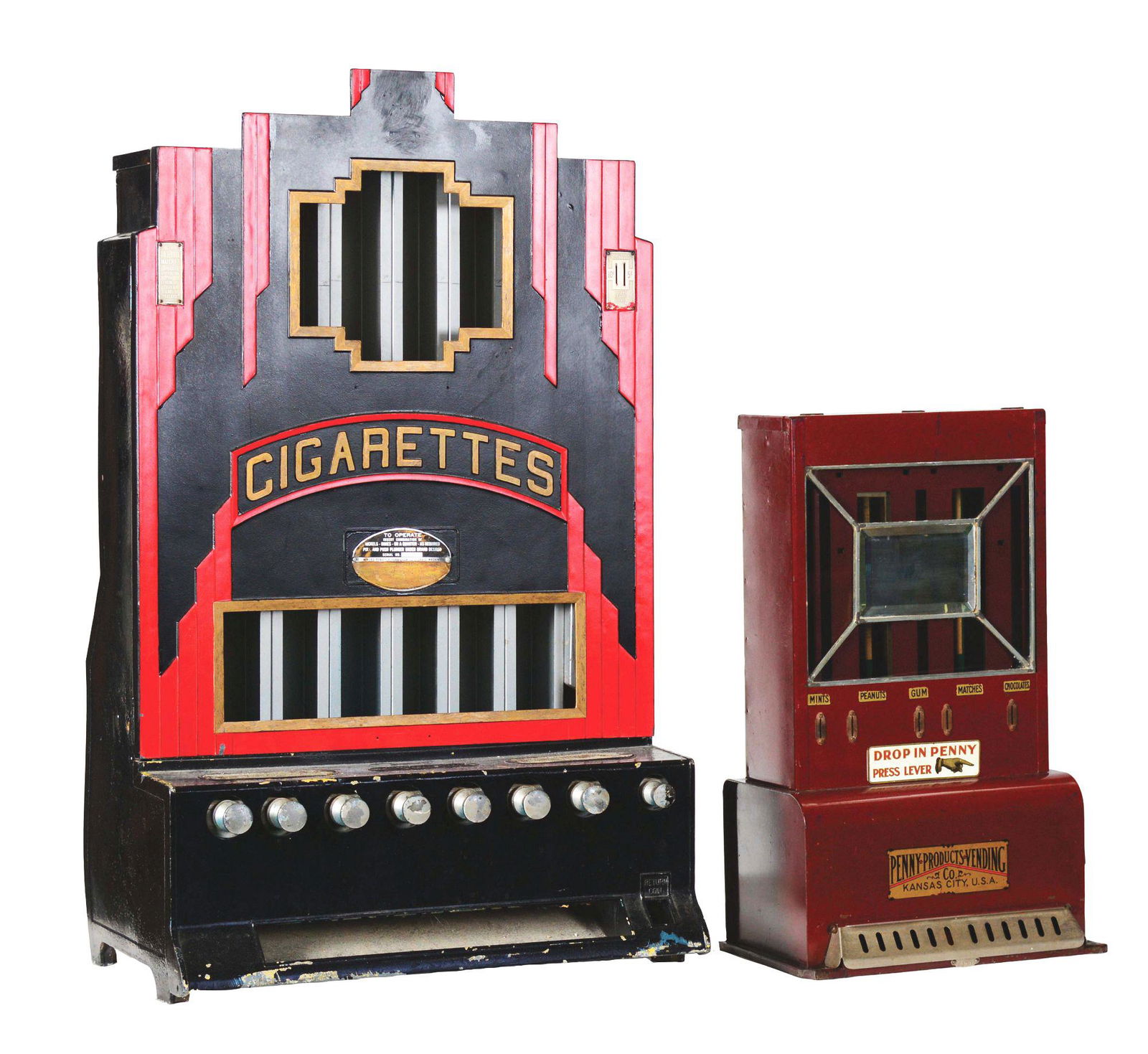 LOT OF 2: ROWE CIGARETTE AND PENNY PRODUCTS VENDING (1 of 4)