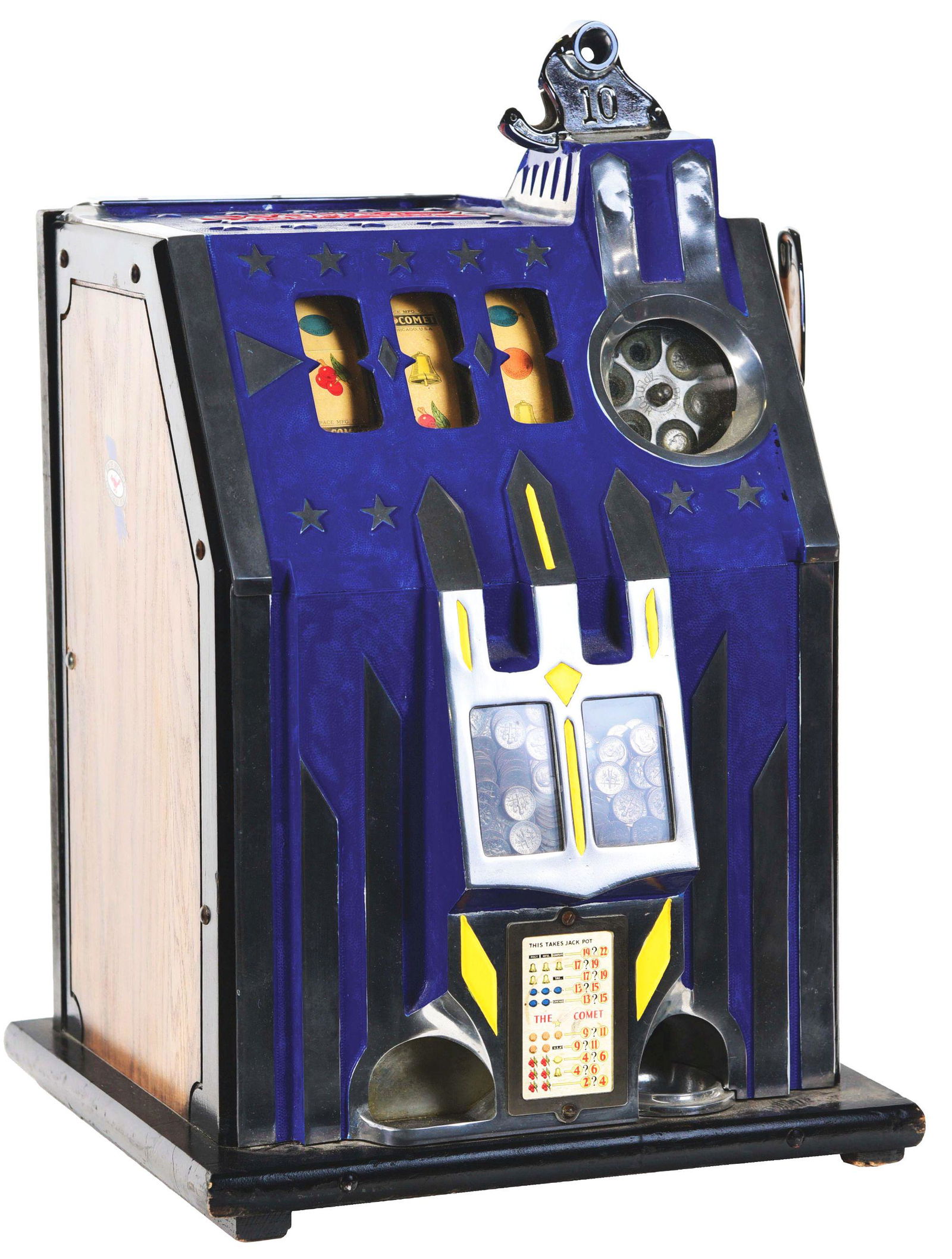 10¢ PACE COMET SLOT MACHINE. (1 of 5)