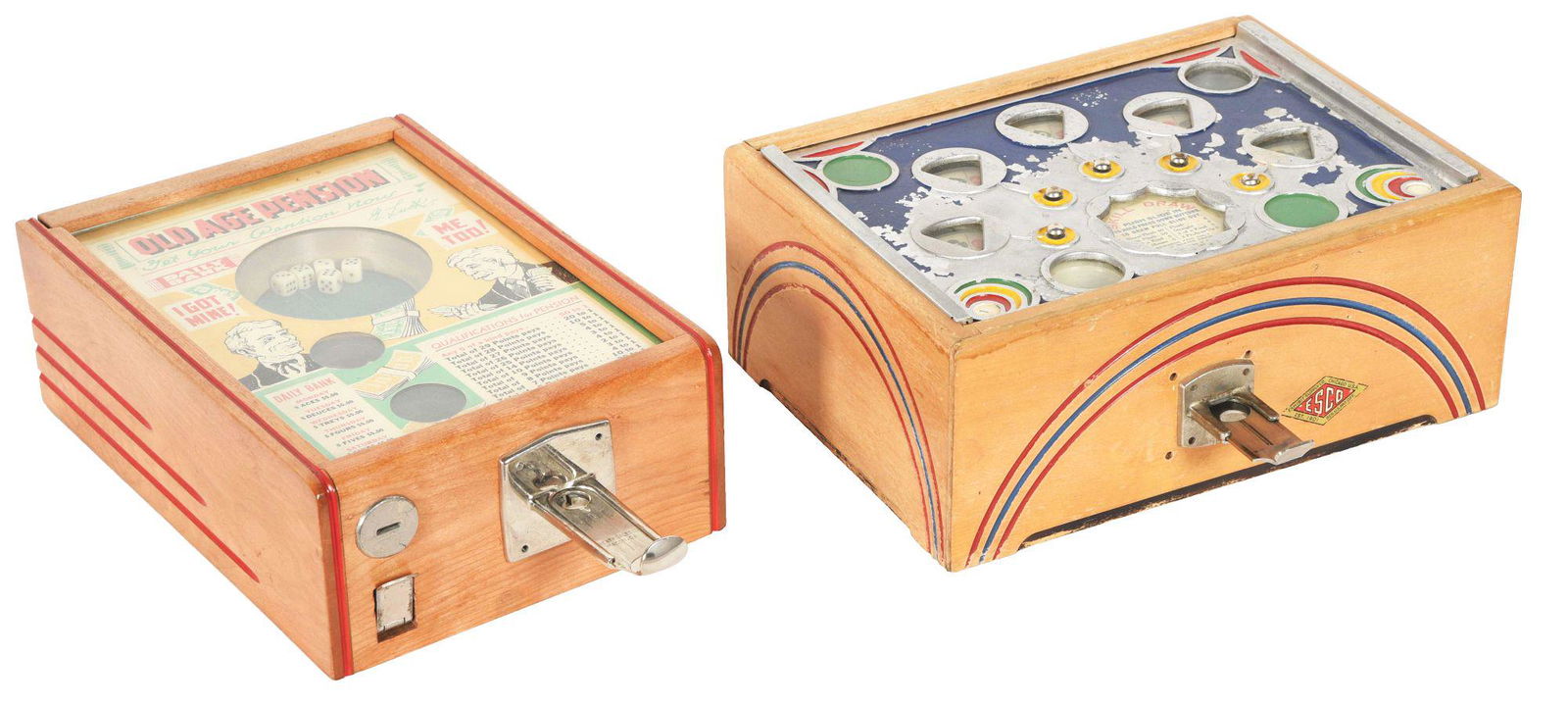 LOT OF 2: OLD AGE PENSION AND ESCO SKILL DRAW. (1 of 5)