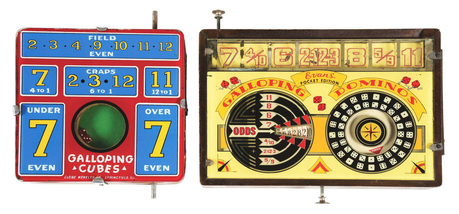 LOT OF 2: COUNTERTOP DICE GAMES. (1 of 2)