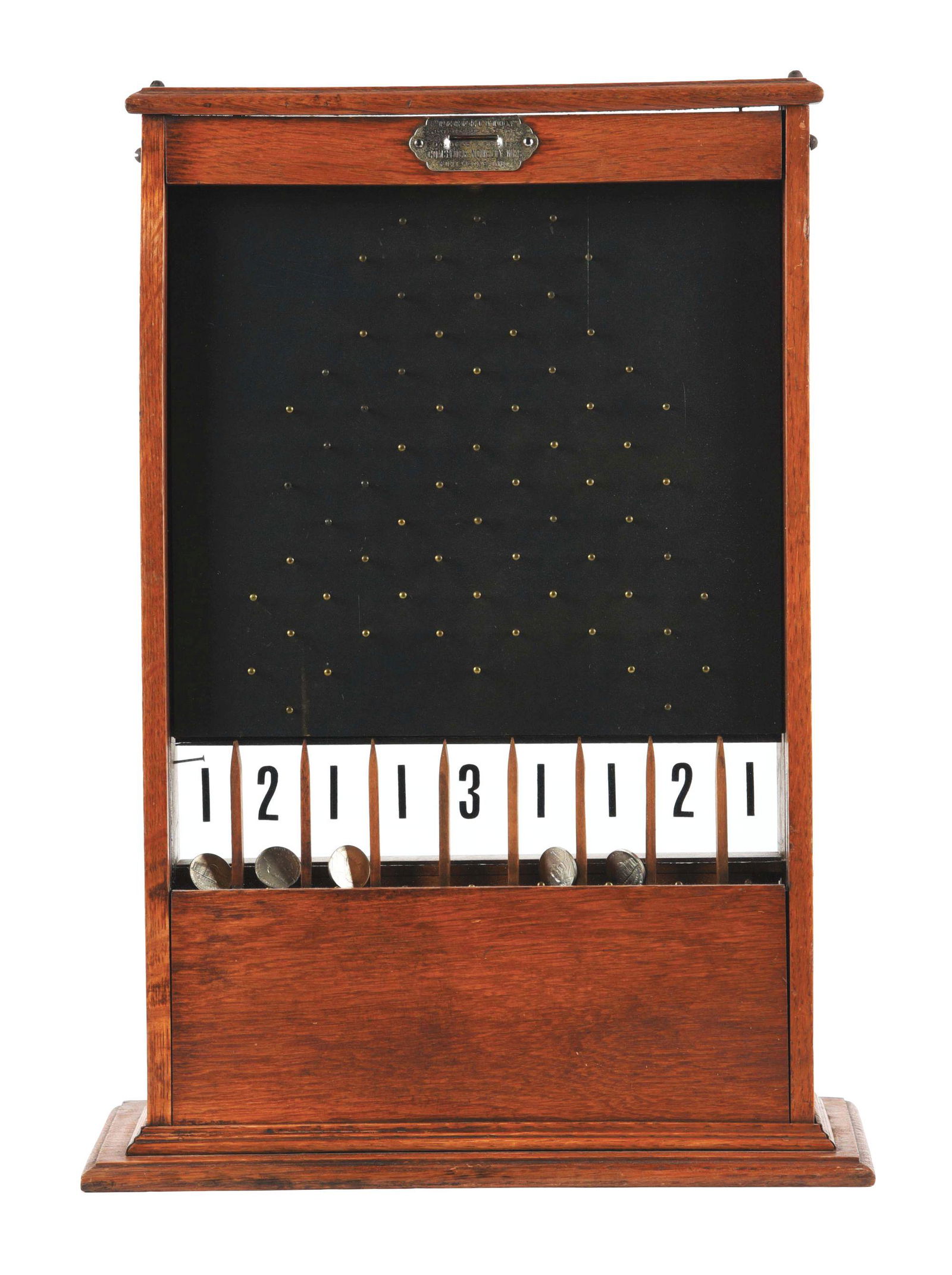 5¢ NOS COMSTOCK NOVELTY WORKS "PERFECTION" COIN DROP. (1 of 5)