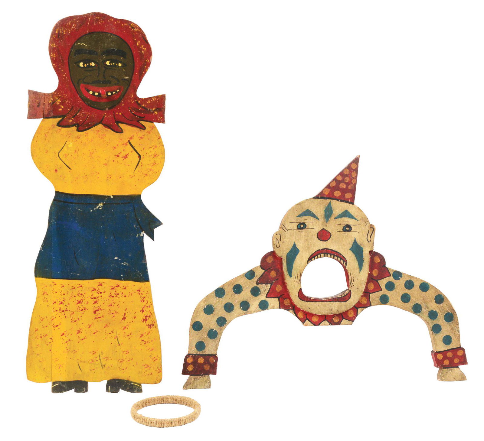 LOT OF 2: RING TOSS AND BALL TOSS GAMES FROM EARLY (1 of 3)