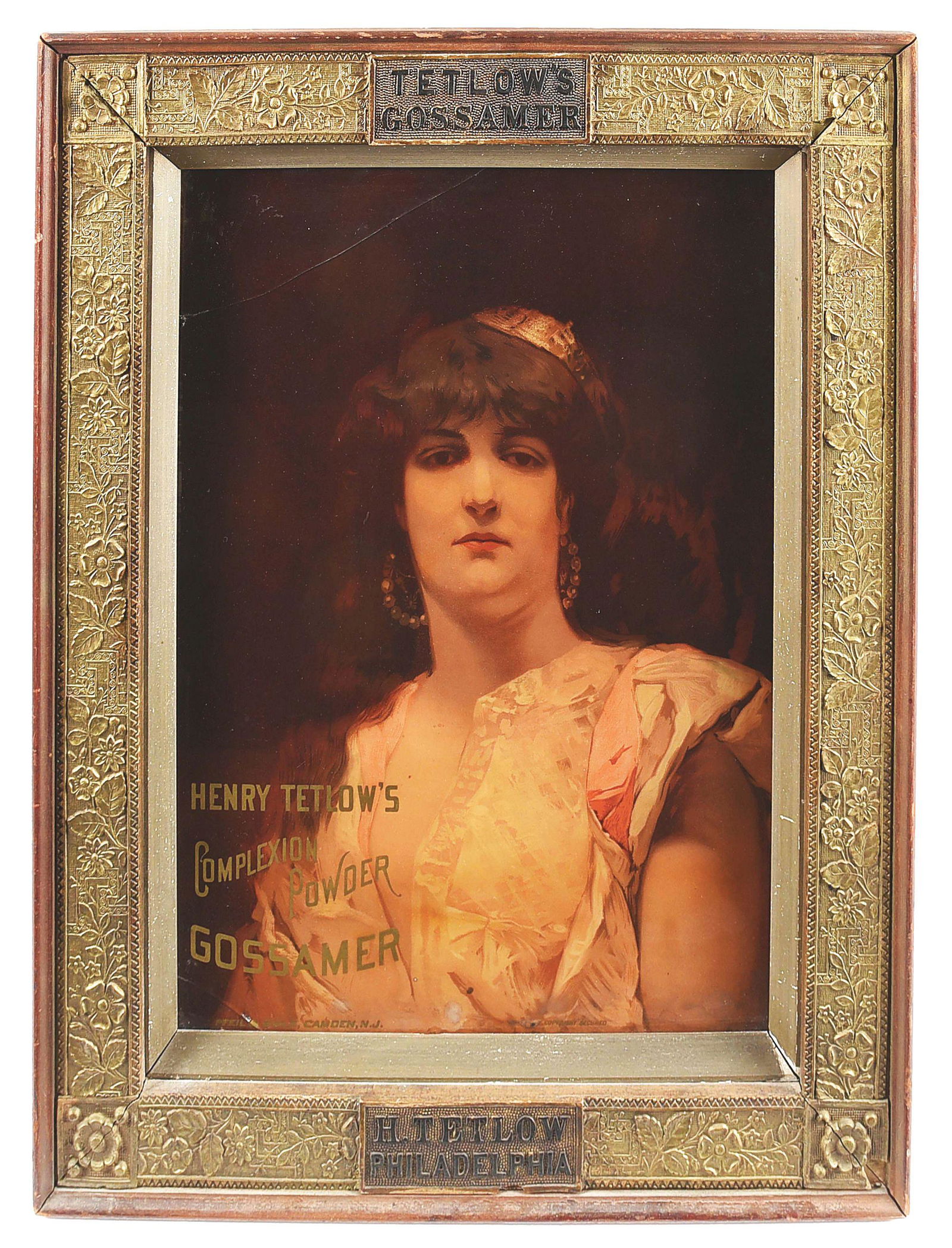 FRAMED PAPER ADVERTISING IN THE ORIGINAL FRAME FOR (1 of 2)