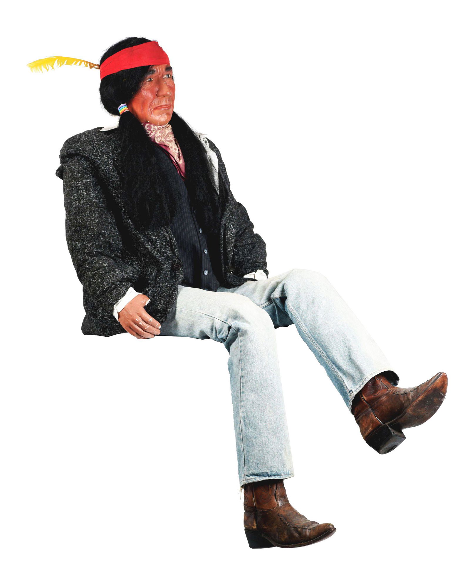 NATIVE AMERICAN ARTICULATED MANNEQUIN. (1 of 5)