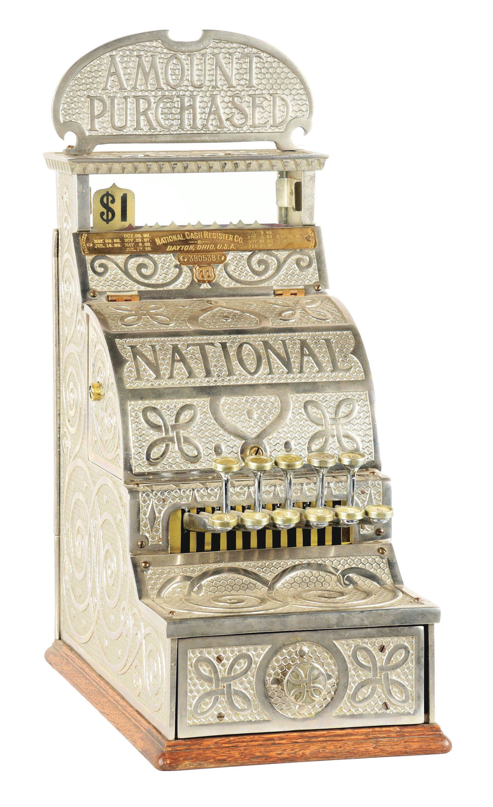 NATIONAL CASH REGISTER CO. MODEL #11. (1 of 5)