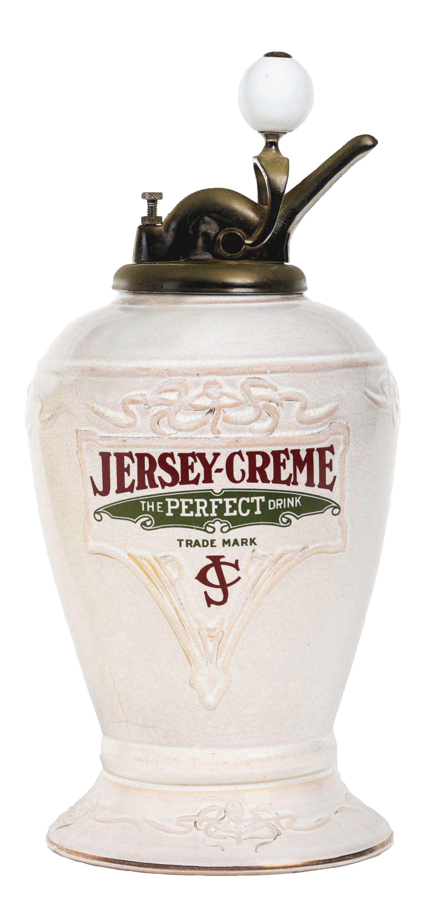 JERSEY CREME SYRUP DISPENSER. (1 of 2)