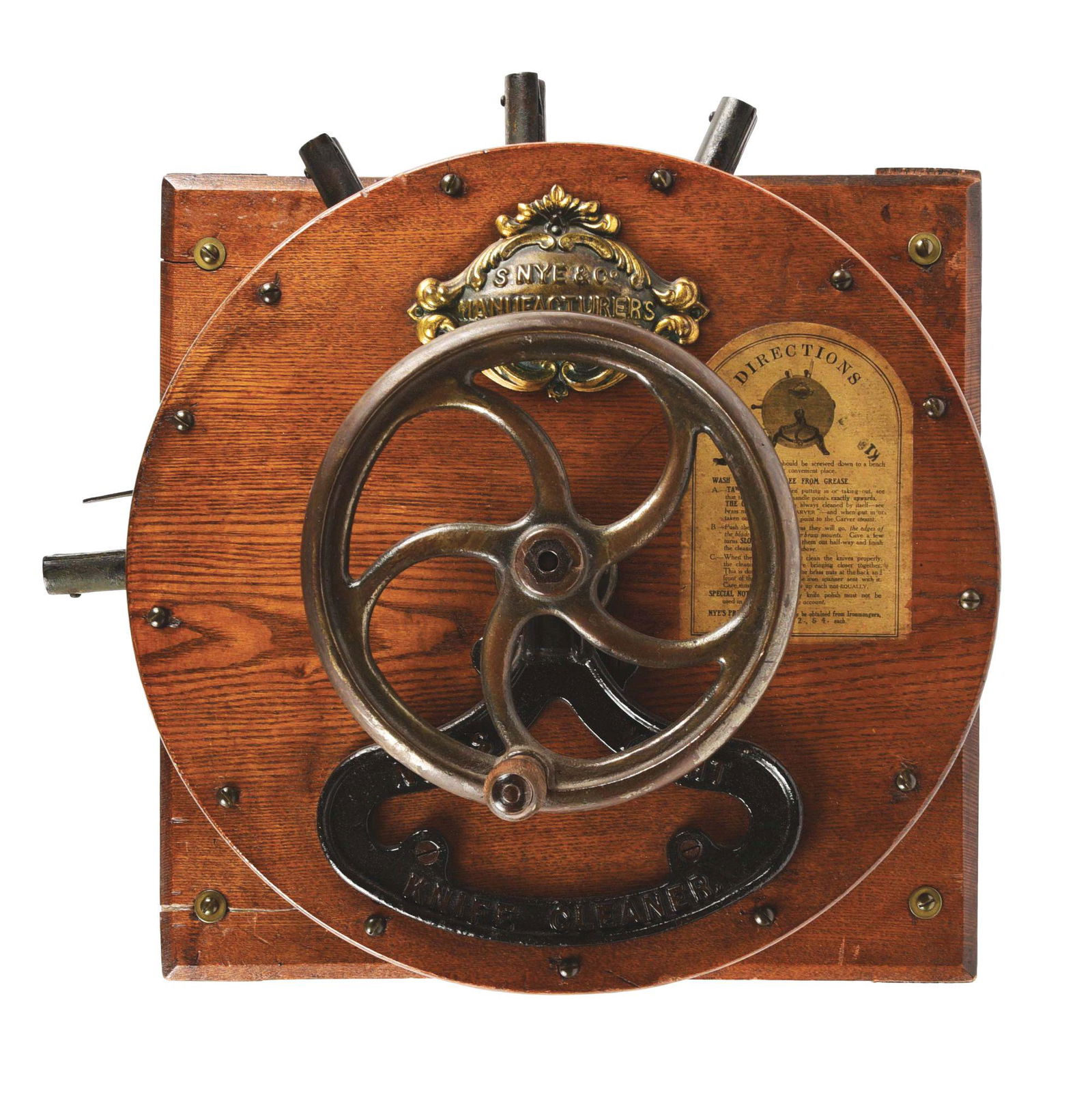 S. NYE & CO. KNIFE SHARPENING APPARATUS. (1 of 3)