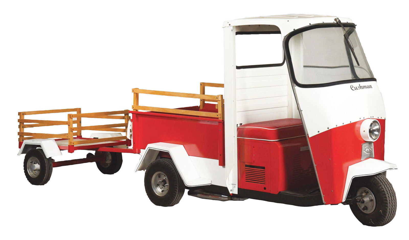 1965 CUSHMAN TRUCKSTER WITH TRAILER. (1 of 20)