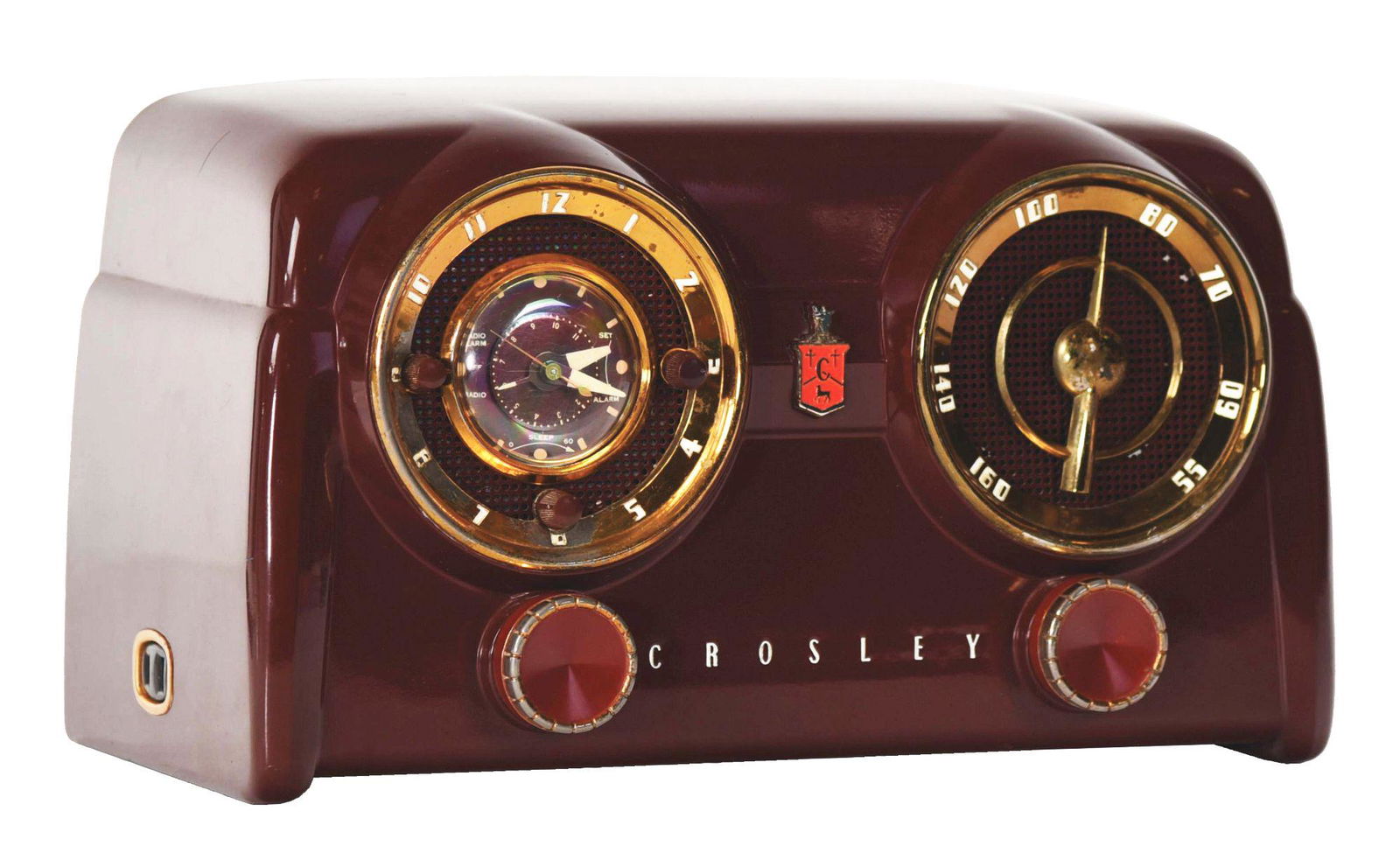 CROSLEY AM CLOCK RADIO. (1 of 4)