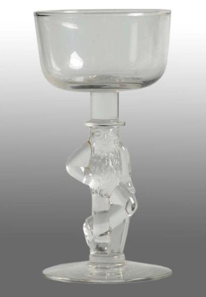 Glass Planters Peanut Mr. Peanut Wine Goblet.: Description 1940s. "U-shaped" glass is perfect with no chips or cracks. This item was given away by executives of the company as gifts to important clients and/or friends. Condition (Mint). Size 5" T.