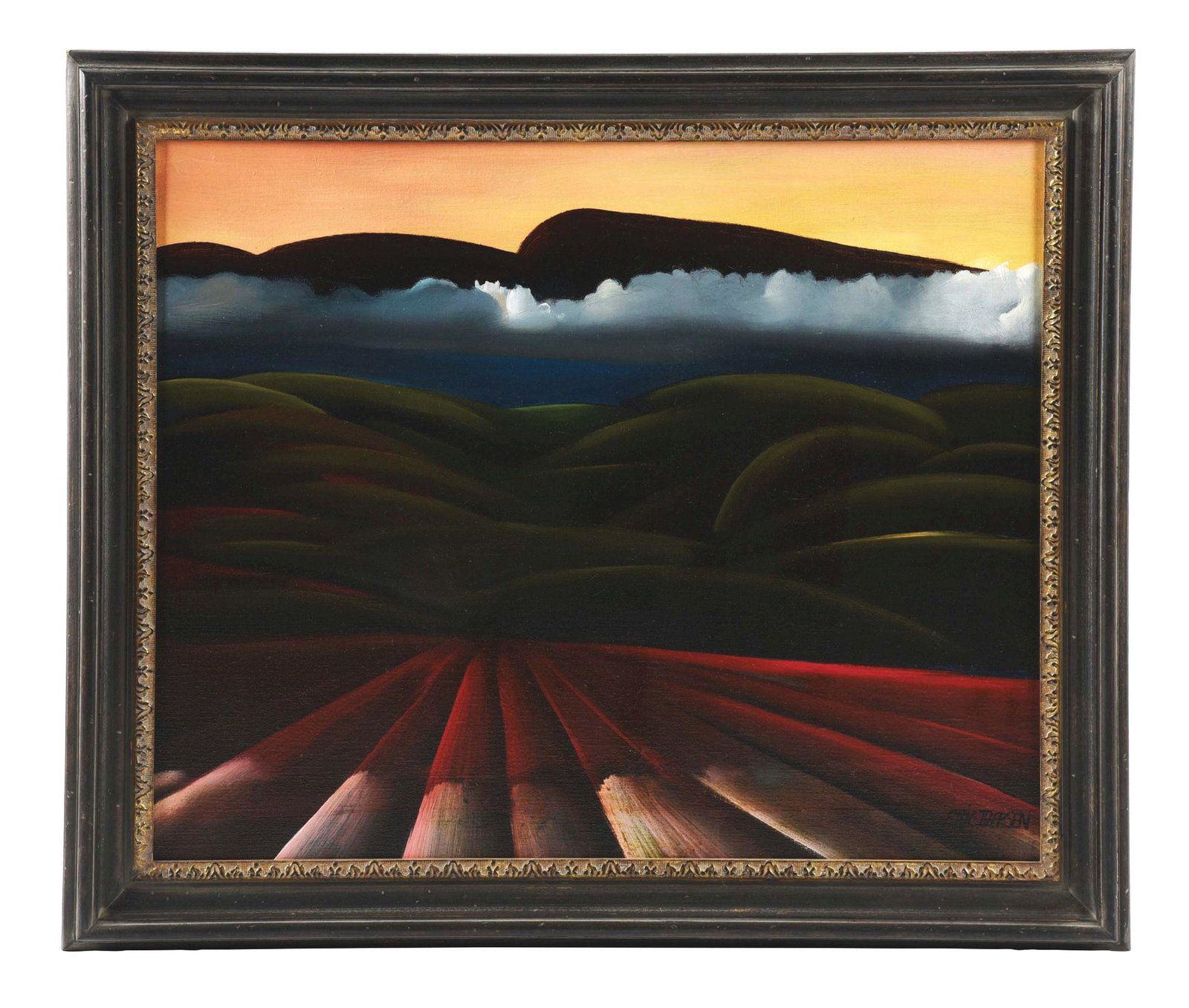 ERIC IVERSON (AMERICAN, 1942 - 2017). SHAWANGUNK: Artist: Eric Iverson (American, 1942 - 2017). Condition: Very good. Created: 21st Century. Frame: Modern frame. Medium: Oil on canvas. Signature: Signed lower right "ERIC IVERSON". Title: Shawangunk M