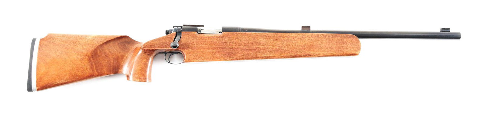 (M) REMINGTON 40-X .22 LR BOLT ACTION TARGET RIFLE.: Remington 40-X bolt action target rifle. Made 1974. Single shot design. Round steel barrel with no iron sights. Bases are set for iron sights and the receiver is drilled for a scope, in addition to ha