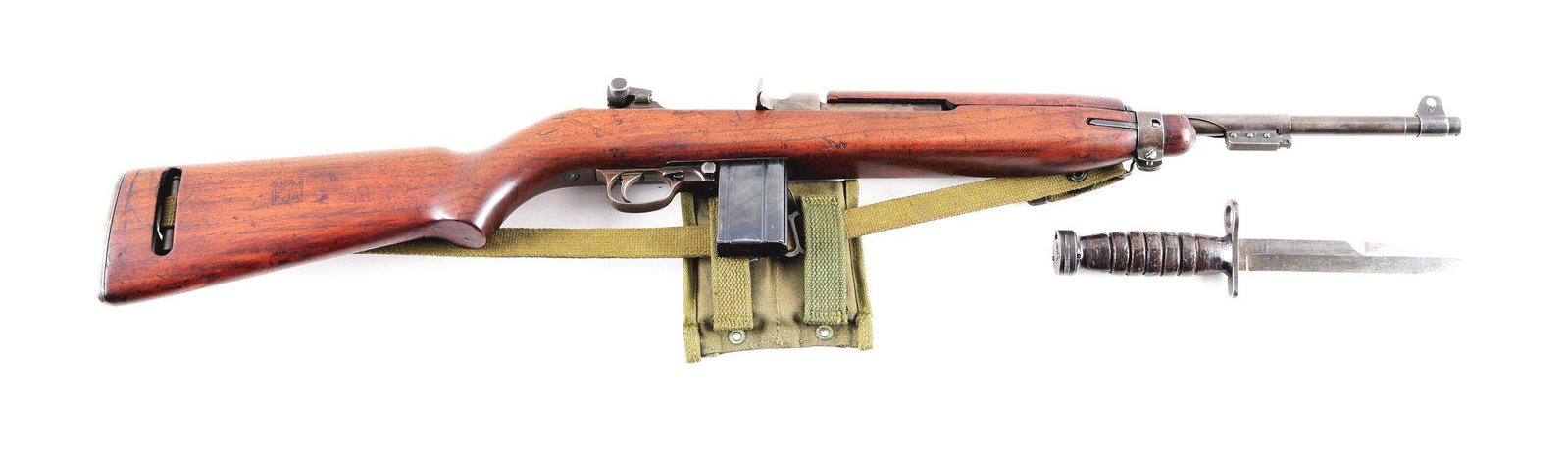 (C) SAGINAW M1 SEMI-AUTOMATIC CARBINE.: M-1 Carbine made by the Saginaw Steering Gear Division of General Motors in Saginaw, Michigan between May 1943 and May 1944. Saginaw marked undated barrel with "P" stamping and no import marks. Nation