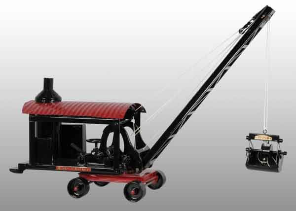 Pressed Steel Buddy L Clam Shell Bucket Dredge To: Description Circa 1926. Professional restoration to an all original toy. Condition (Restored). Size 28" L.