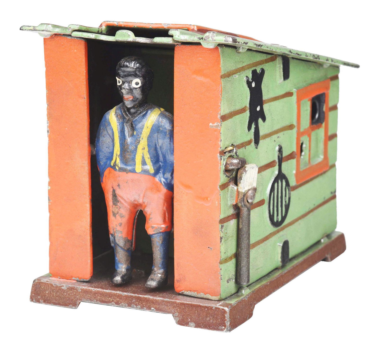 CABIN BANK - GREEN MECHANICAL BANK. (1 of 10)