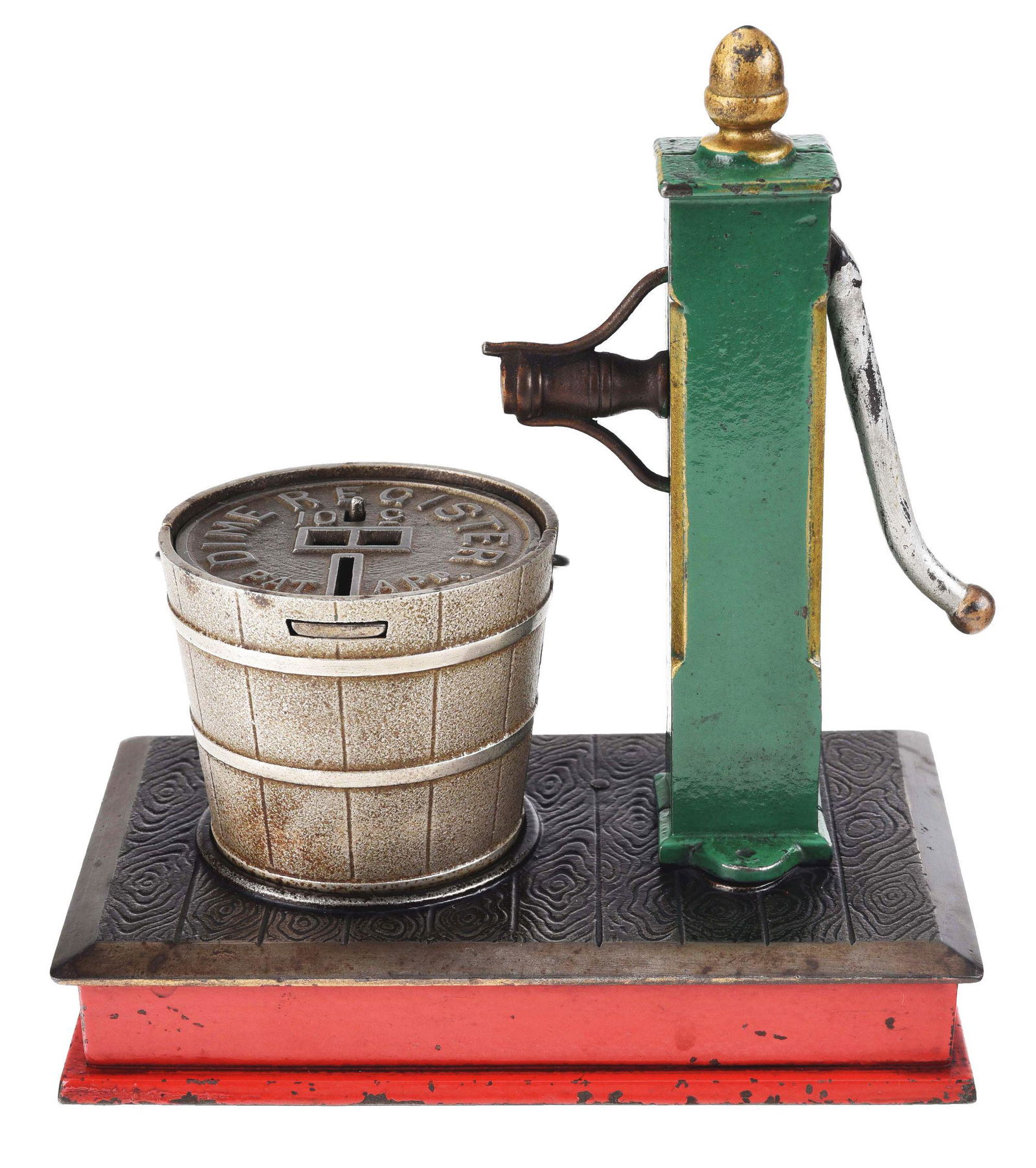 PUMP AND BUCKET MECHANICAL BANK. (1 of 7)