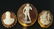 843: Lot of 3: Antique Cameo Pins.