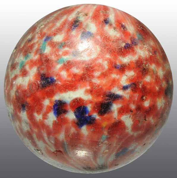 Onionskin Marble.: Description With a few hits here and there but displays well. Condition (7.5). Size 2 - 7/16" Dia.