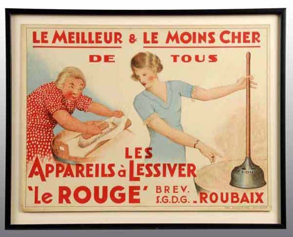 Paper Le Meilleur & Le Moins Cher Soap Poster.: European. Heavy stock paper. 25" x 19".