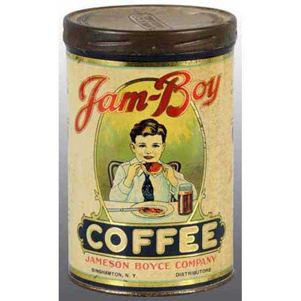 1321 Lithographed JamBoy Coffee Tin.
