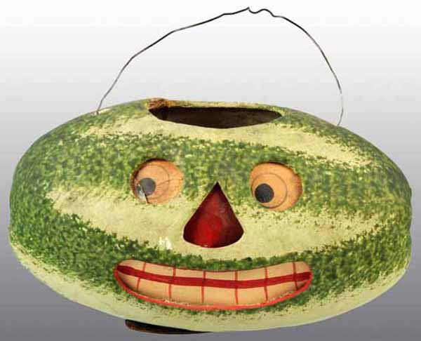 Halloween Watermelon Jack-O-Lantern.: Solid composition. 6" L.