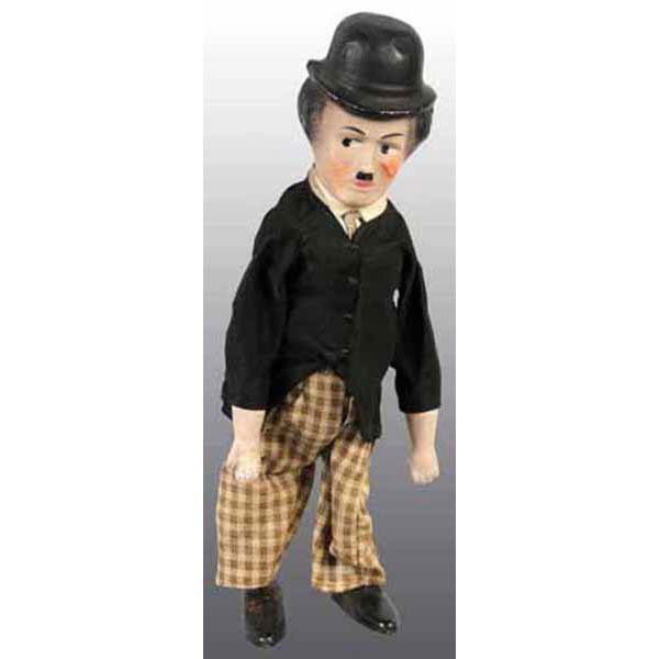 Gee Toys Charlie Chaplin Walker Wind-Up Toy.: Composition. Circa 1920 or earlier. Made in U.S.A. Composition and cloth dressed. Composition head and hands with metal feet/shoes. This toy does not have a label on the sleeve but the head is identic