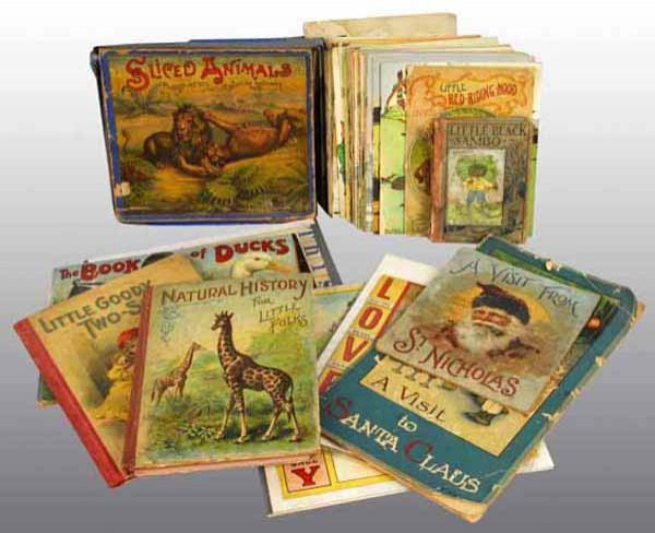 Lot of Children's Books & Alphabet Puzzles.: Includes nursery rhyme books, Sambo book, Uncle Wiggily book and six puzzles.