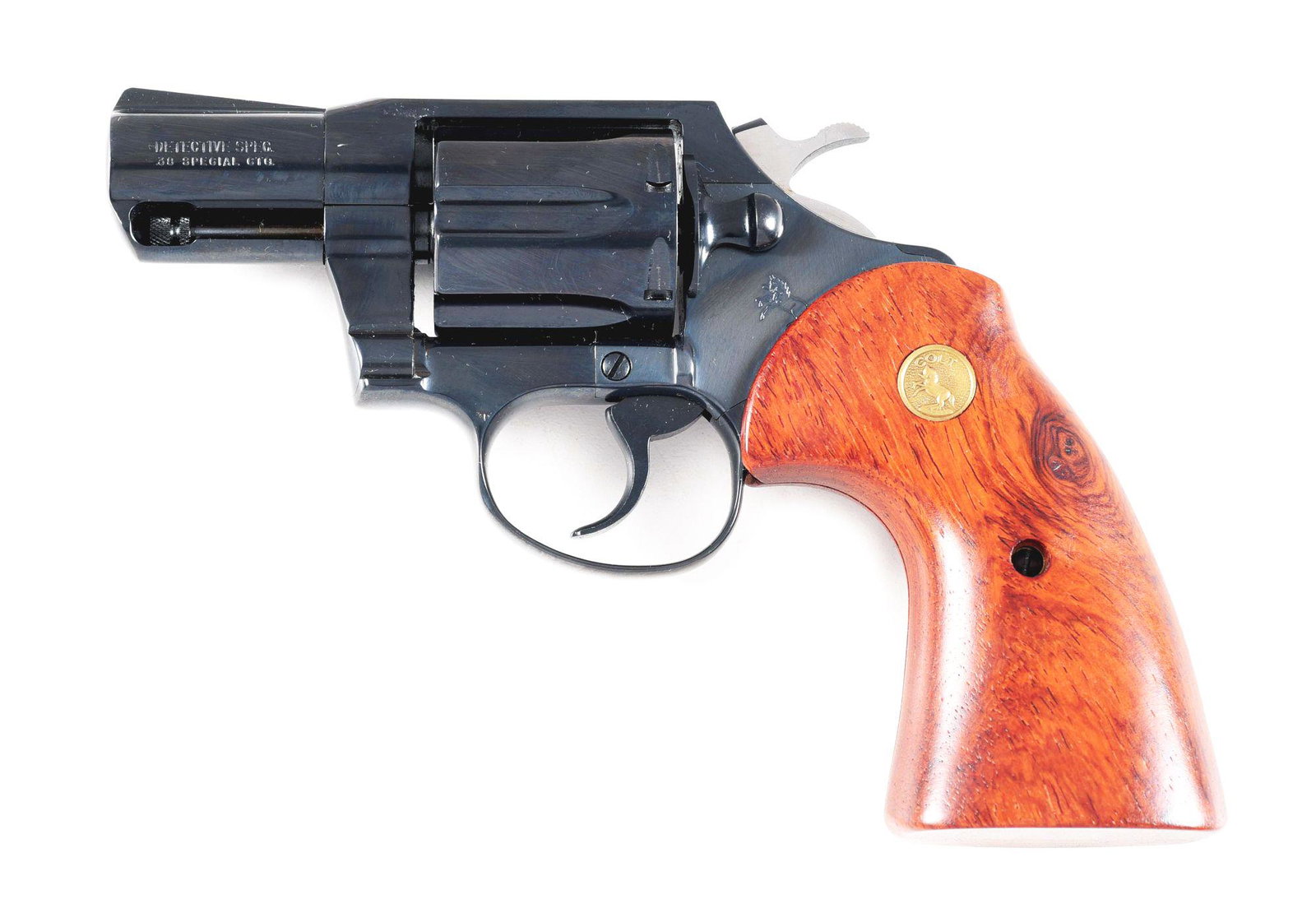 (M) COLT DETECTIVE SPECIAL WITH ORIGINAL BOX.: Colt Detective Special double action revolver with box. Made 1979. "DETECTIVE SPEC./.38 SPECIAL CTG." on the left side of the barrel. Right side of the barrel is marked "COLT'S PT.F.A. MFG. CO./HARTFO