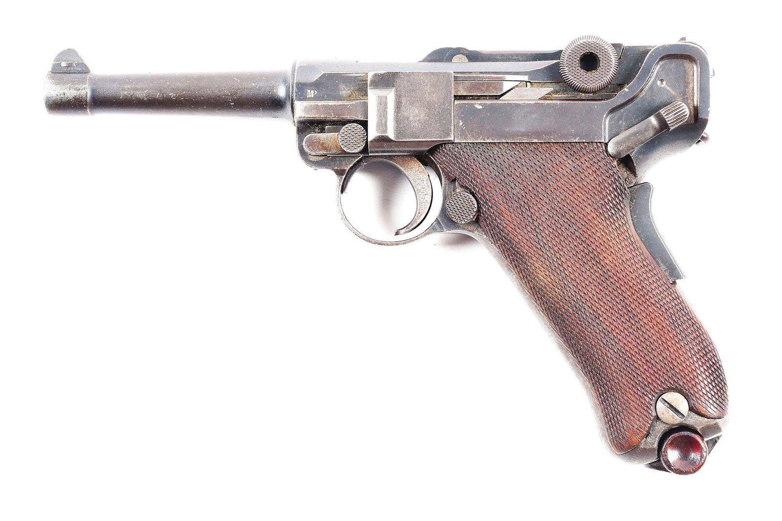 (C) SELDOM SEEN DWM MODEL 1906 PORTUGUESE ROYAL NAVY: Manufactured by DWM under contract for the Portuguese Royal Navy. It is estimated that only 1,000 of these Royal Portuguese Lugers were manufactured during the reign of King Manuel II, who was the las