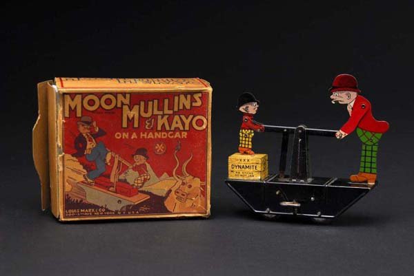 Tin Marx Moon Mullins & Kayo Handcar Toy.