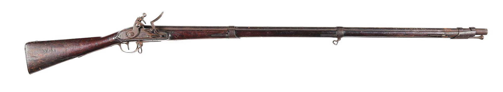 (A) "AS FOUND" 1807 DATED VIRGINIA MANUFACTORY FIRST: This scarce Type I musket is completely "as found" and untouched. Only 1,680 of these muskets were produced in 1807, with a grand total of 14,167 for all 8 years of production, according to "American