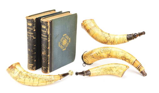 GROUP OF FOUR CASED ENGRAVED FRENCH AND INDIAN WAR MAP