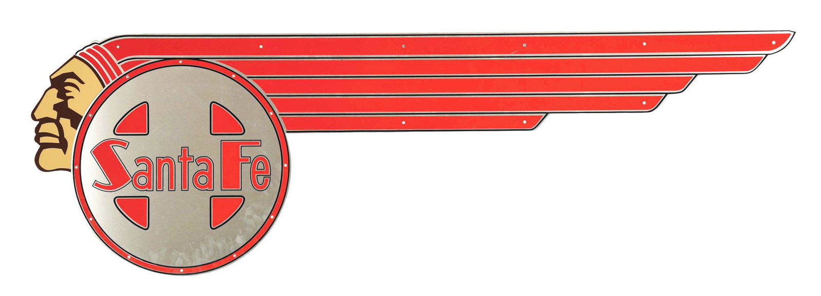 SANTA FE "CHIEF" LOCOMOTIVE CARBODY SIGN FROM EARLY (1 of 2)