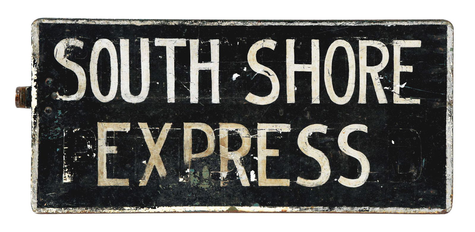 RAILROAD PASSENGER STATION GATE SIGN. (1 of 2)