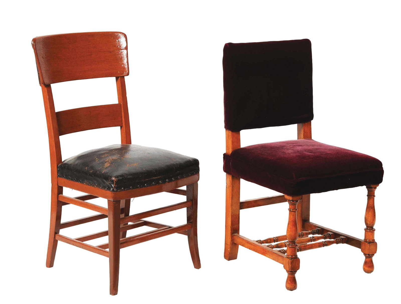 LOT OF 2: RAILROAD LOUNGE CHAIRS. (1 of 4)