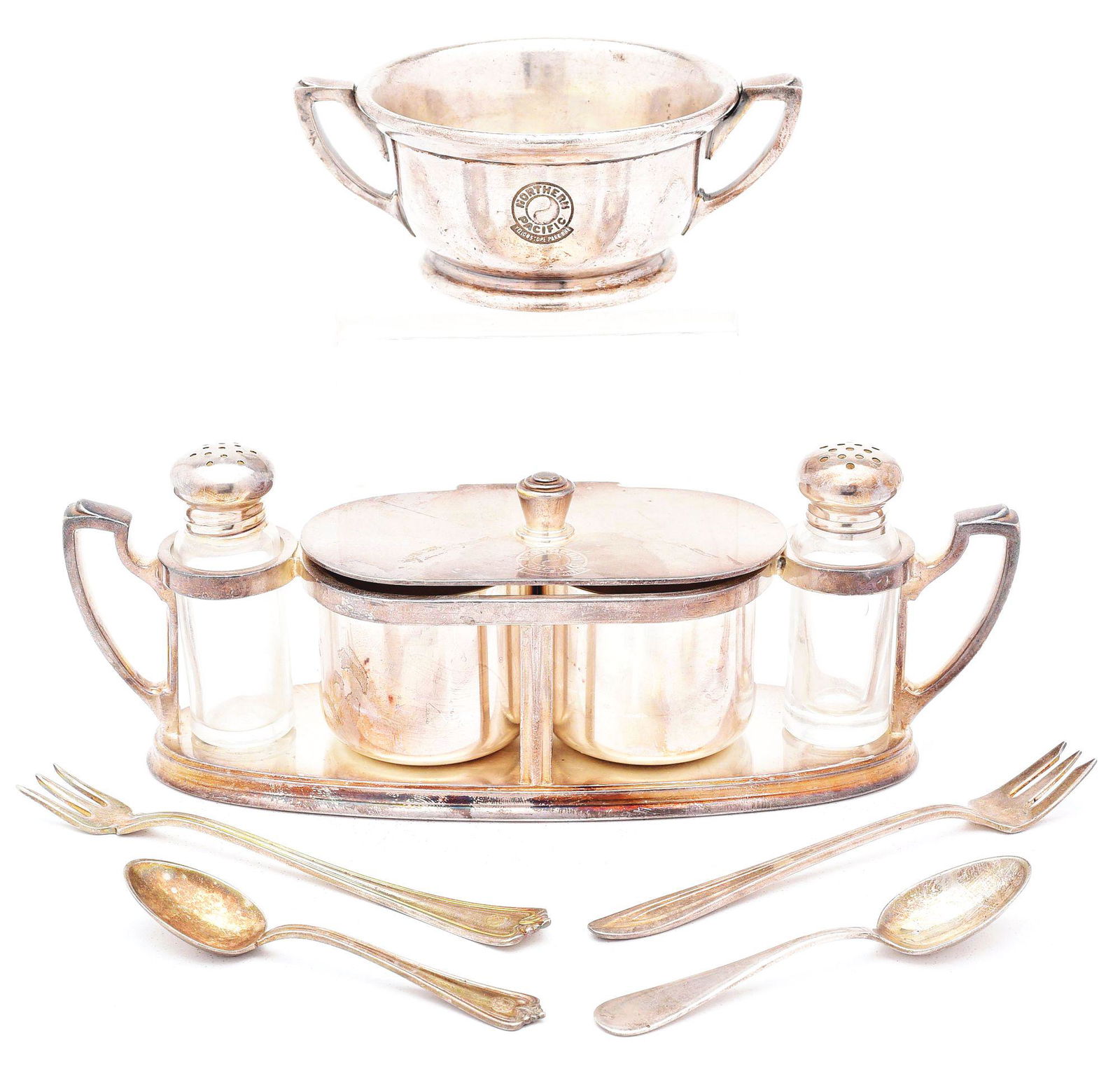 LOT OF 6: NORTHERN PACIFIC SILVER ITEMS. (1 of 16)