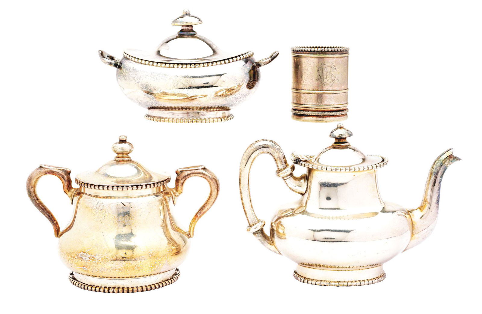 LOT OF 4: GREAT NORTHERN SILVER SERVING PIECES. (1 of 8)