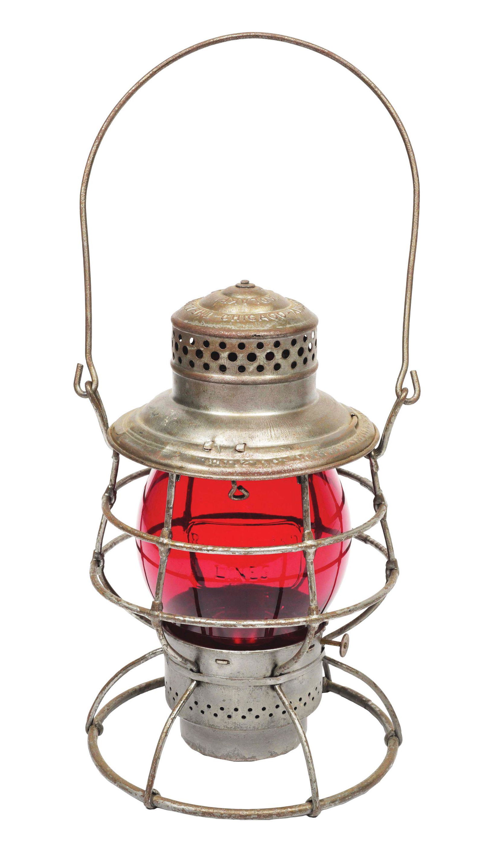 ROCK ISLAND LINES ADAMS & WESTLAKE RAILROAD LANTERN. (1 of 13)